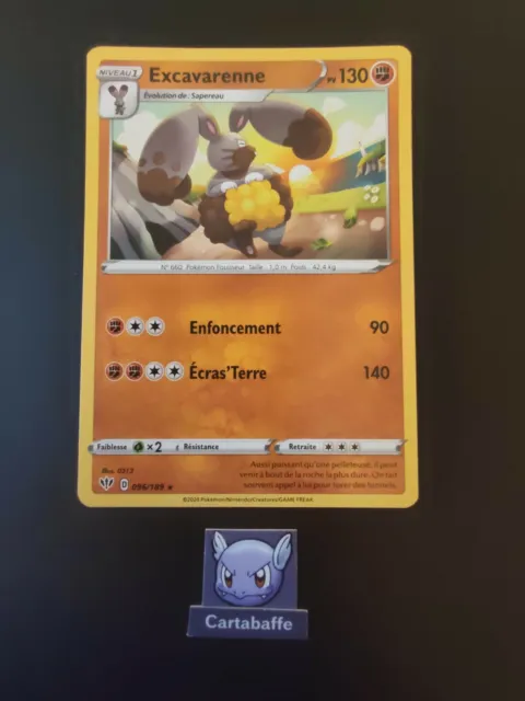 Excavarenne 096/189 Ténèbres Embrasées EB03 carte Pokémon