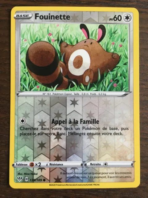 Fouinette 135/189 Ténèbres Embrasées EB03 carte Pokémon