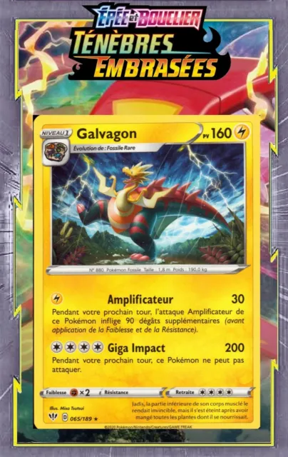 Galvagon 065/189 Ténèbres Embrasées EB03 carte Pokémon