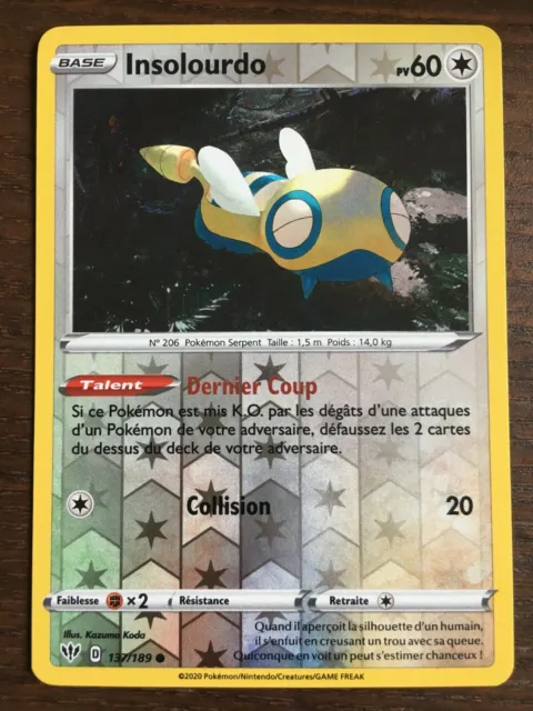 Insolourdo 137/189 Ténèbres Embrasées EB03 carte Pokémon