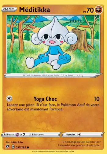 Méditikka 097/192 clash des rebelles EB02 carte Pokémon