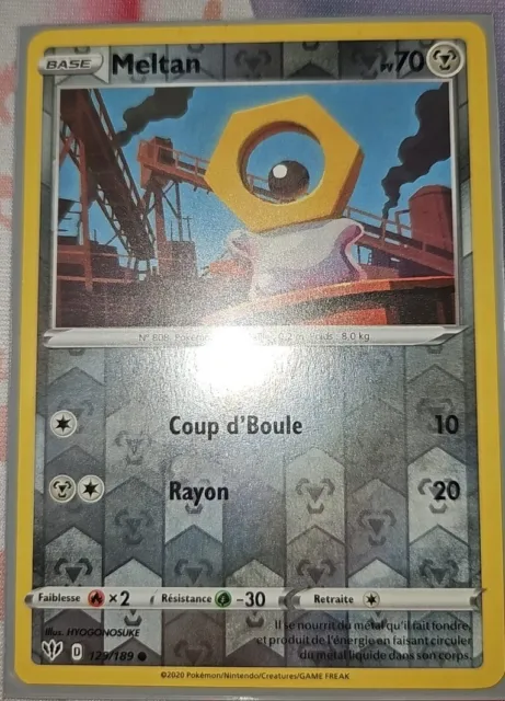 Meltan 129/189 Ténèbres Embrasées EB03 carte Pokémon