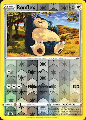 Ronflex 141/192 clash des rebelles EB02 carte Pokémon