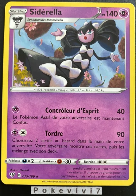 Sidérella 075/189 Ténèbres Embrasées EB03 carte Pokémon