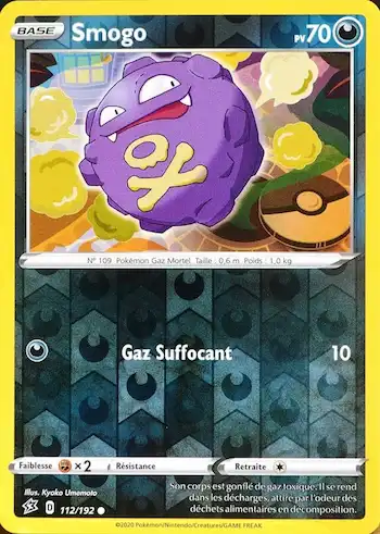 Smogo 112/192 clash des rebelles EB02 carte Pokémon