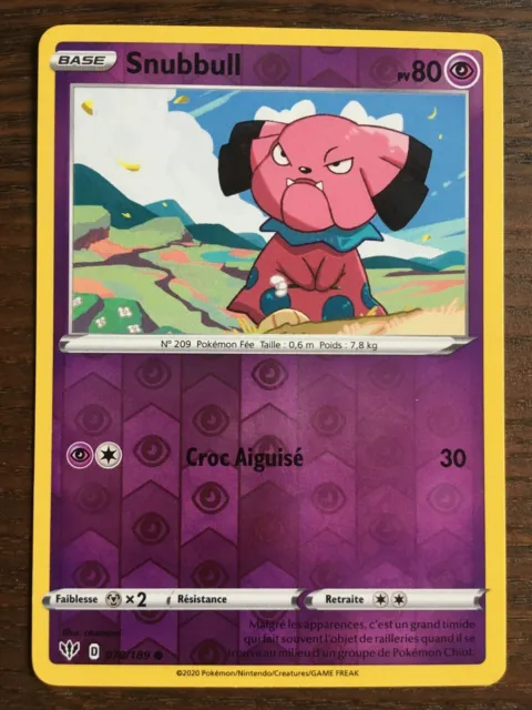 Snubbull 070/189 Ténèbres Embrasées EB03 carte Pokémon