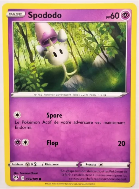 Spododo 079/189 Ténèbres Embrasées EB03 carte Pokémon