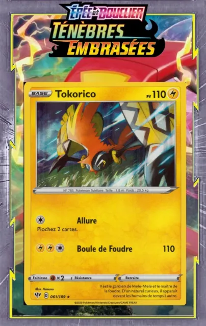 Tokorico 061/189 Ténèbres Embrasées EB03 carte Pokémon