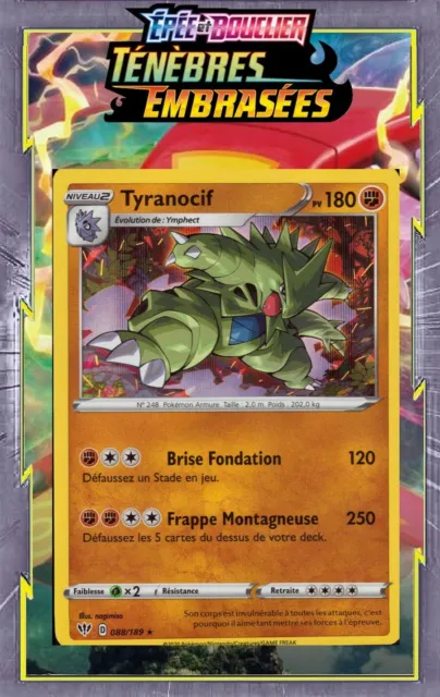 Tyranocif 088/189 Ténèbres Embrasées EB03 carte Pokémon